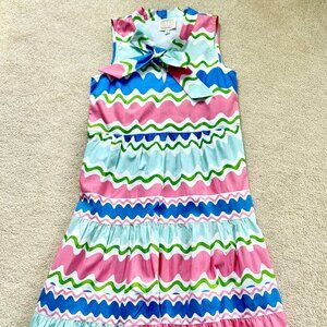 Sail to Sable Bow Tie Maxi Wave Sundress